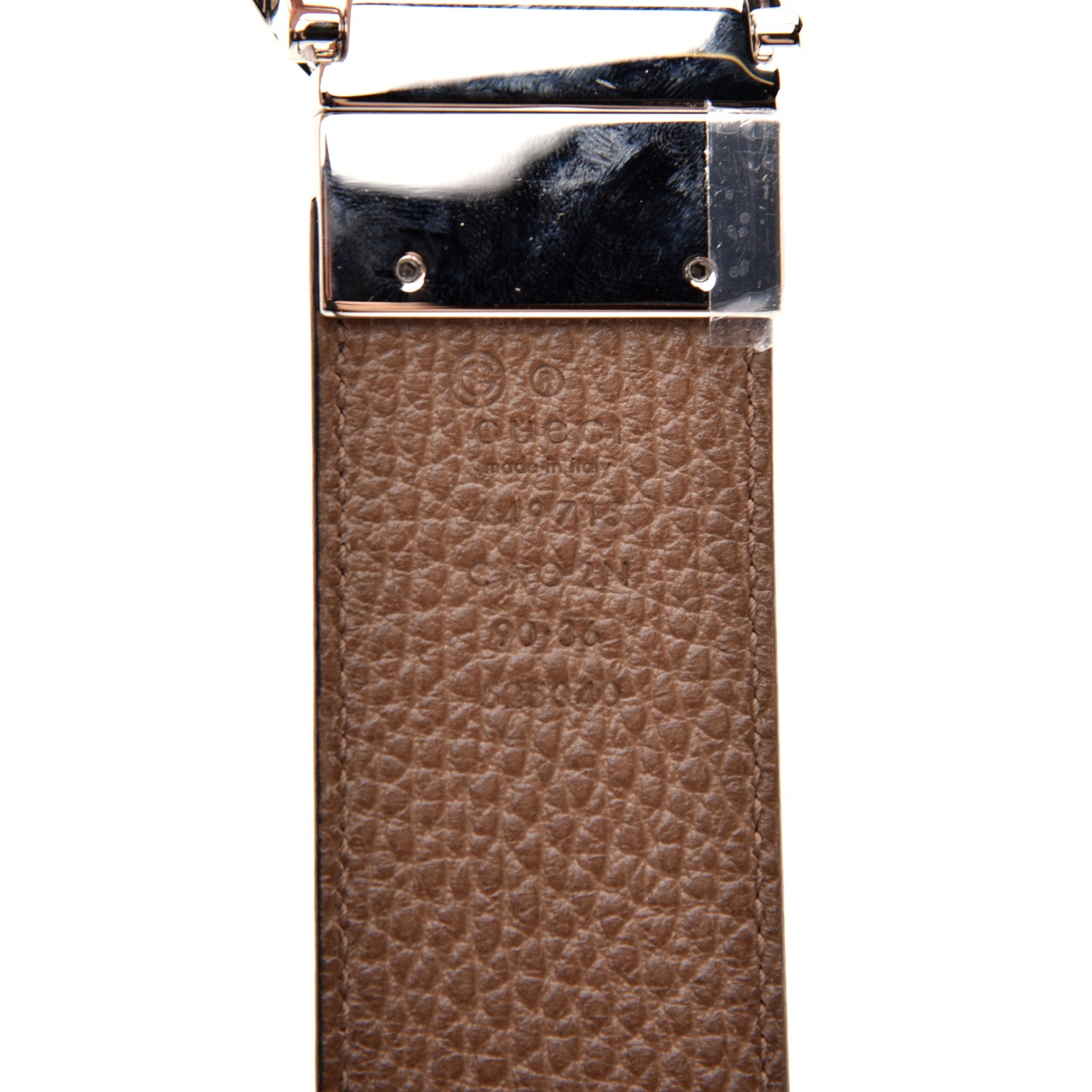 Gucci Calfskin 1973 Reversible Belt 90 36 Black Brown 5 of 7