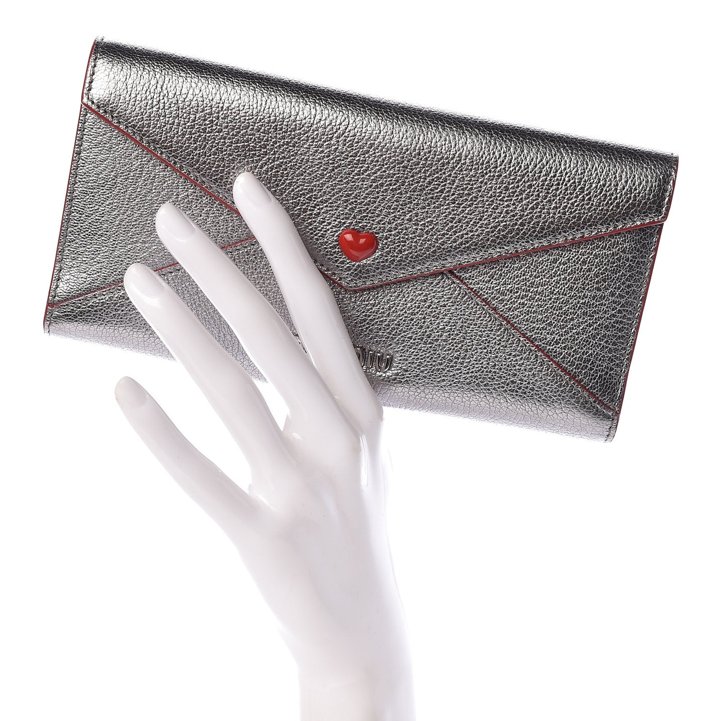 Goatskin Madras Love Envelope Wallet Cromo