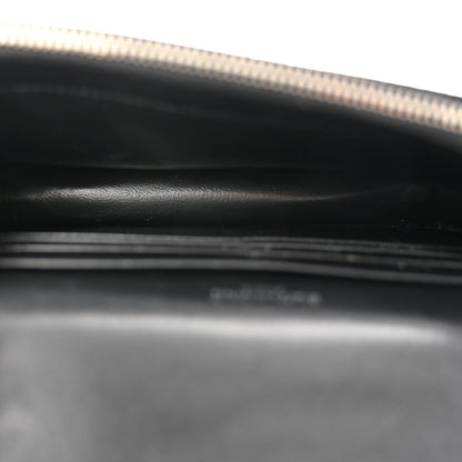 Saint Laurent Calfskin Crocodile Embossed Kate Monogram Tassel Chain Wallet Black 5 of 10