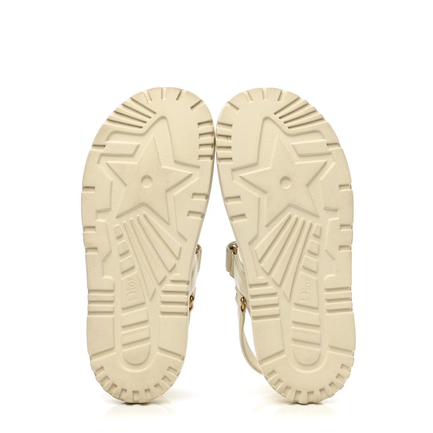 Lambskin Dioract 10mm Sandals 39 Off White