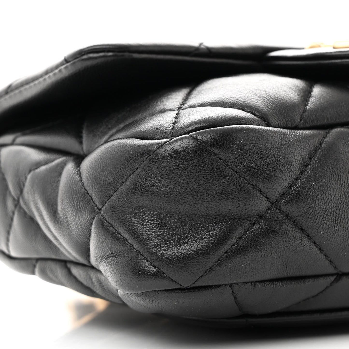 Lambskin Quilted Mini CC Funky Town Flap Black