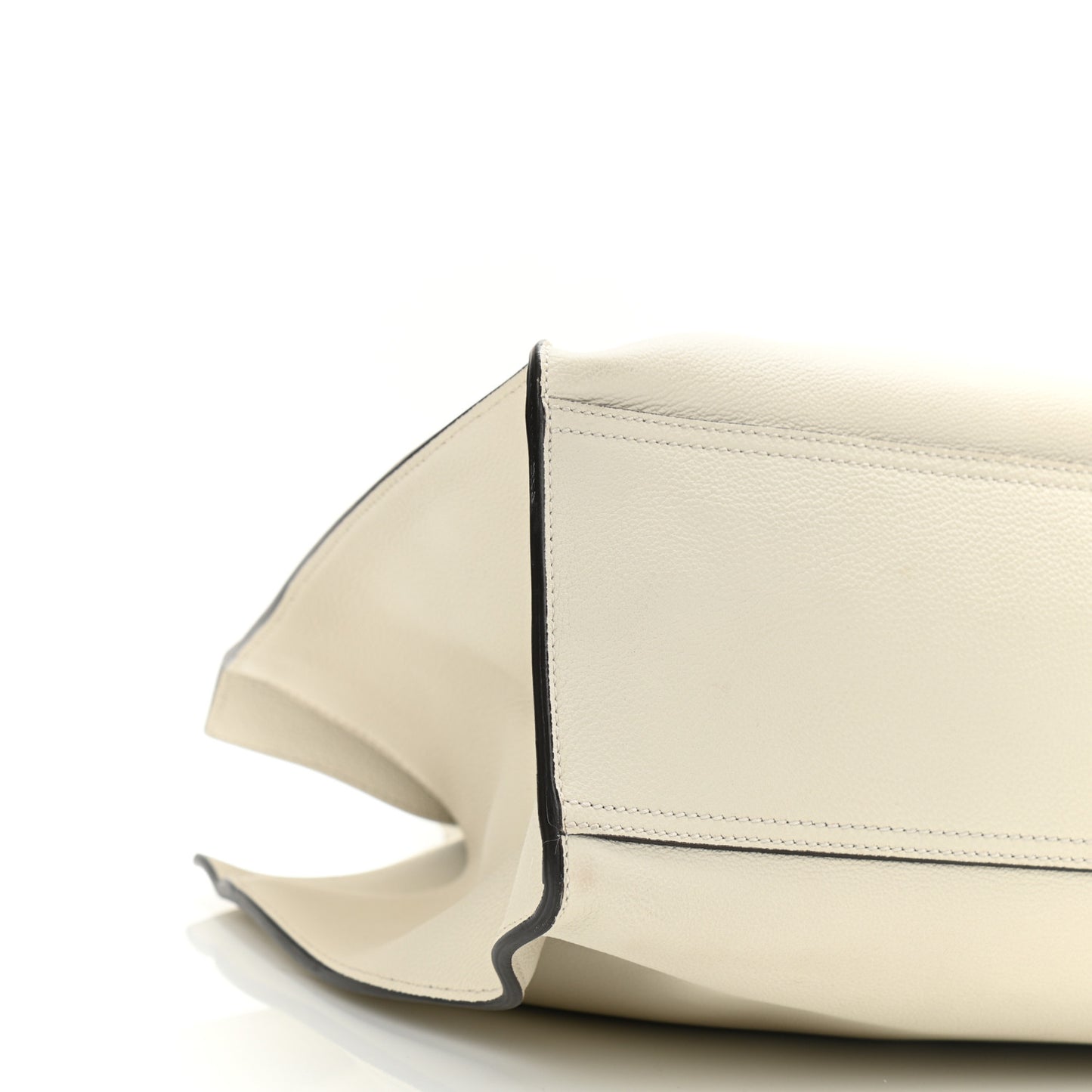 Soft Calfskin Medium Jackie Top Handle Bag Antique White