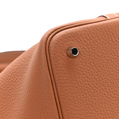 Hermes Taurillon Clemence Picotin Lock 22 MM Gold 11 of 13