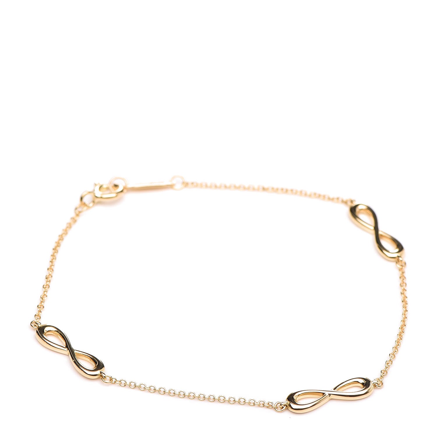 Tiffany 18K Yellow Gold Infinity Endless Bracelet 1 of 6