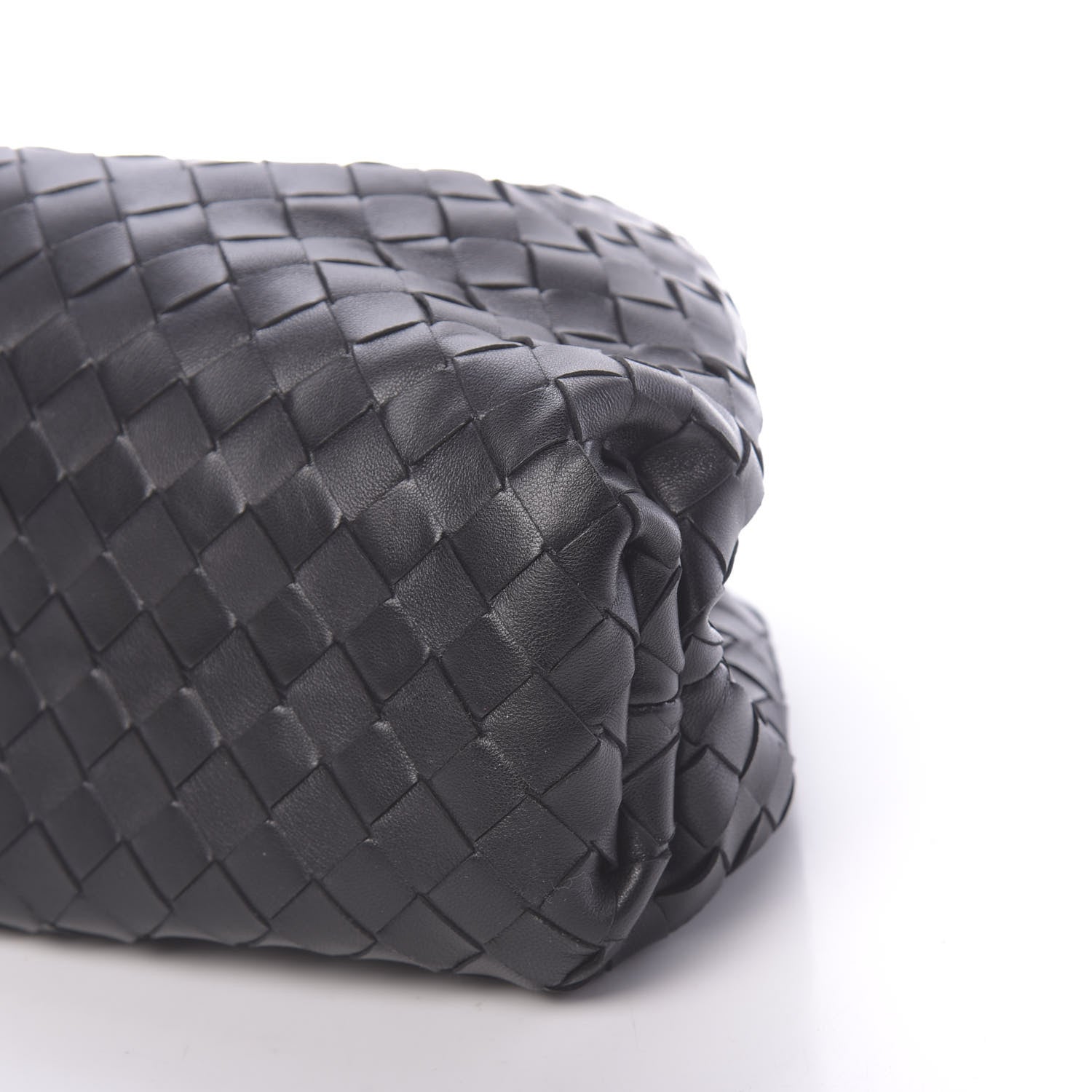 Bottega Veneta Nappa Maxi Intreccio The Pouch Oversized Clutch Black 9 of 9