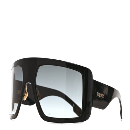 Christian Dior Acetate DiorSo Light 1 Shield Sunglasses Black 1 of 7