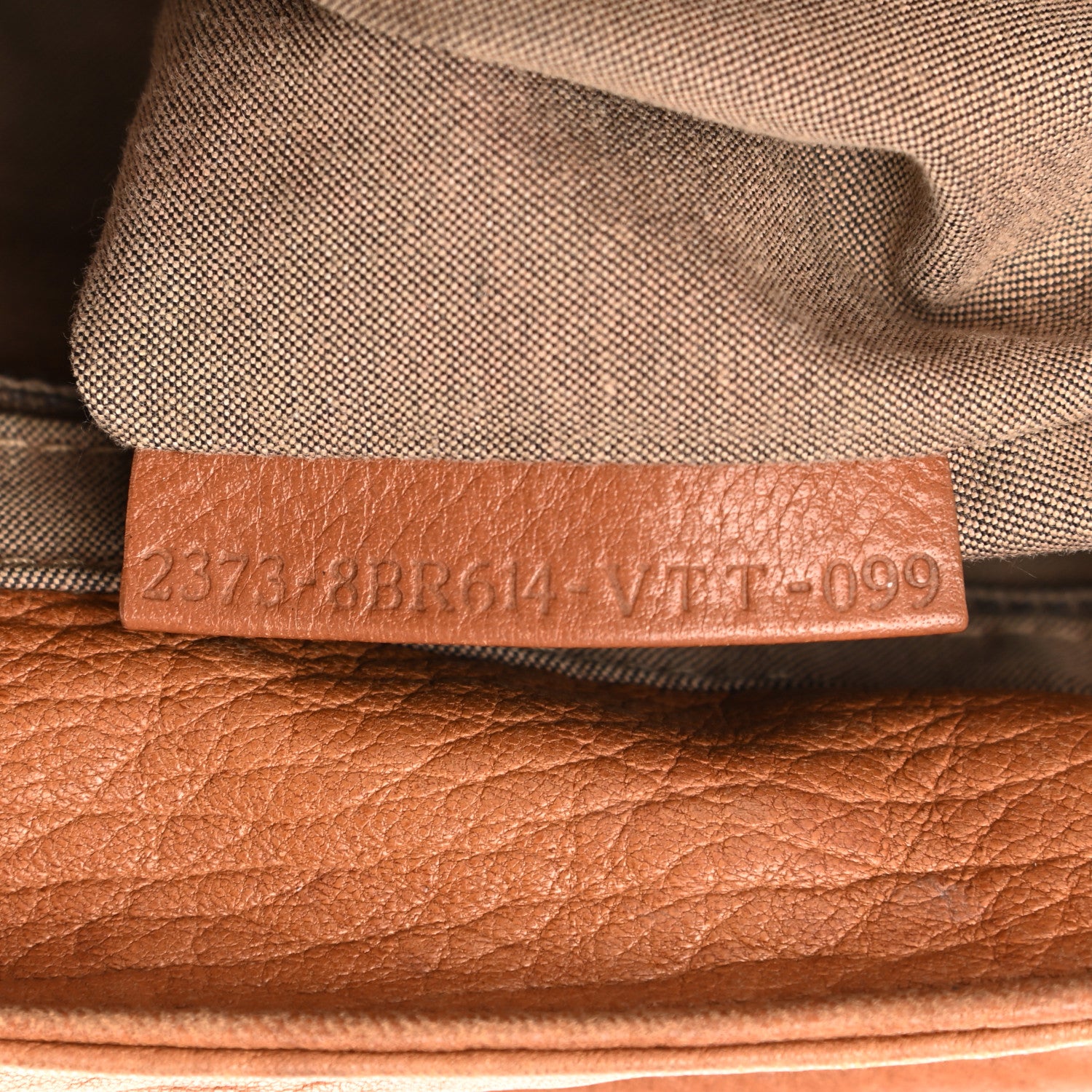 Fendi Crinkled Lambskin Mia Shoulder Flap Camel 7 of 22