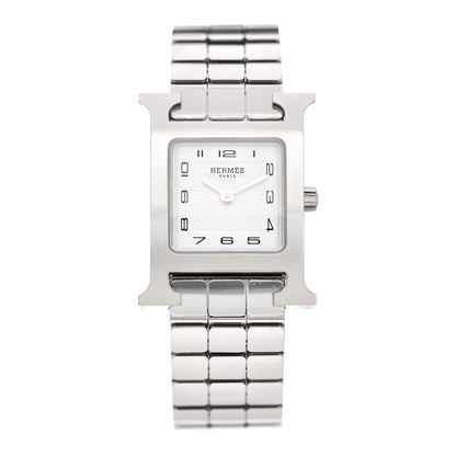 Hermes Stainless Steel 21mm Heure H Hour Quartz Watch 1 of 5