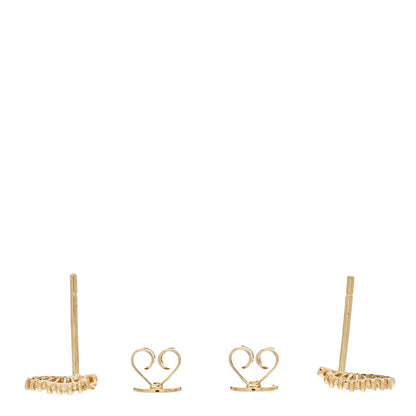 Anita Ko 18K Yellow Gold Diamond Small Palm Leaf Earrings 3 of 5