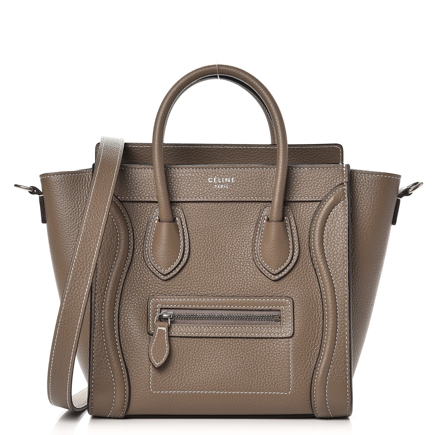 Drummed Calfskin Nano Luggage Souris