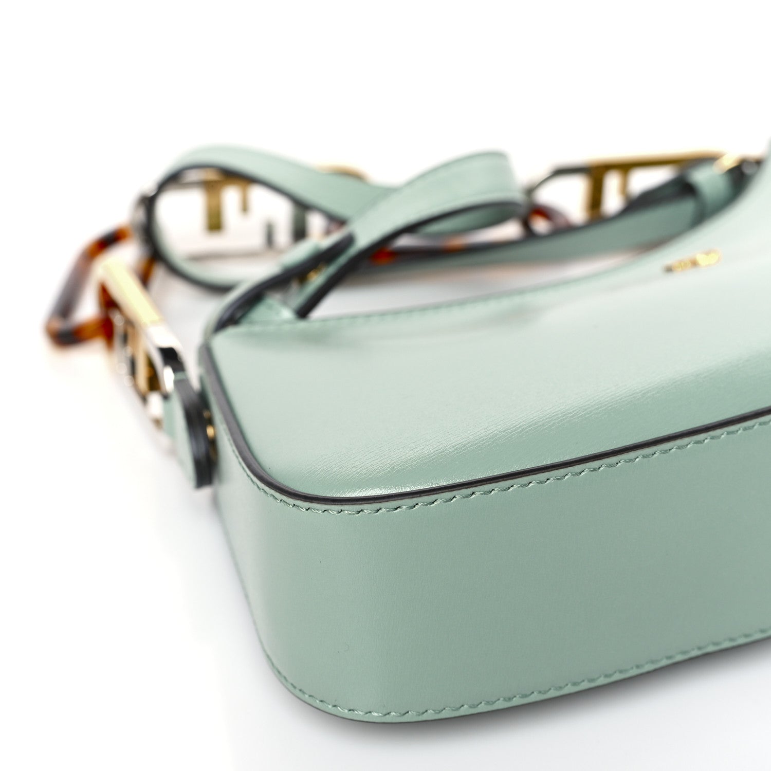 Fendi Vitello Palmellato Fendi O'Lock Swing Menta 8 of 9