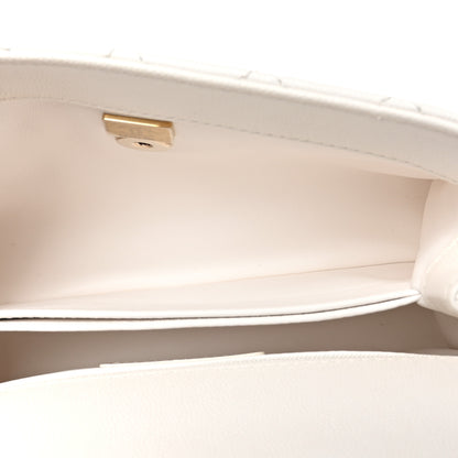 Chanel Caviar Quilted Mini Coco Handle Flap White 5 of 11
