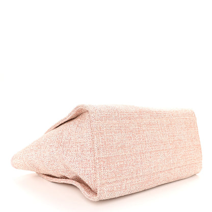 Chanel Lurex Boucle Deauville Medium Tote Pink 4 of 10