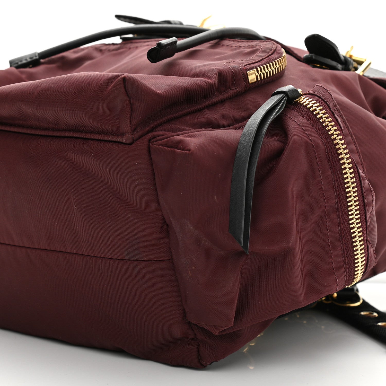 Burberry Nylon Small Rucksack Backpack Burgundy Red 10 of 11