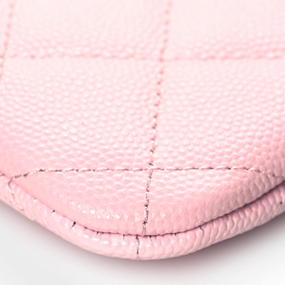 Chanel Shiny Caviar Quilted Small Cosmetic Case Pink 10 of 11