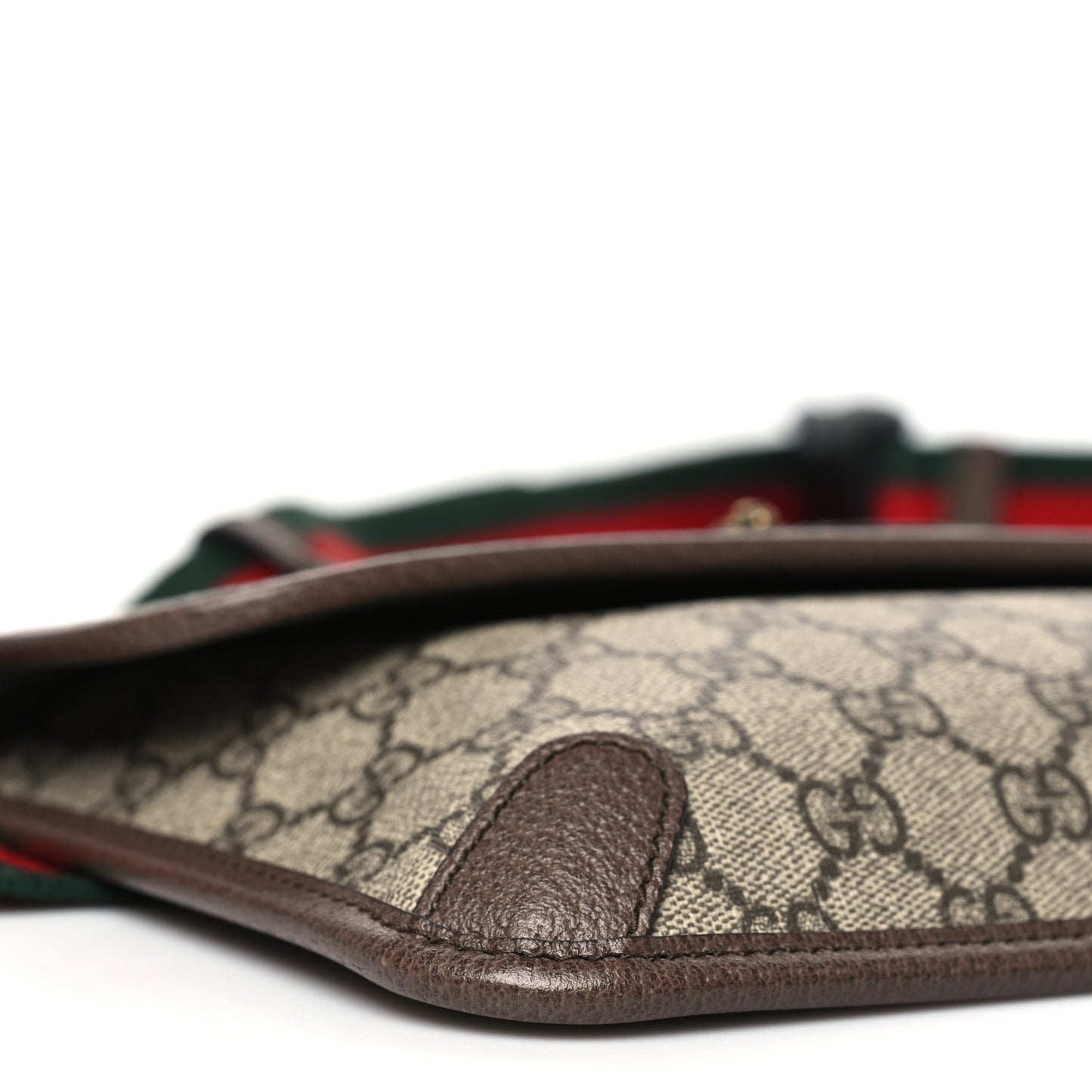 GG Supreme Monogram Neo Vintage Web Belt Bag Brown