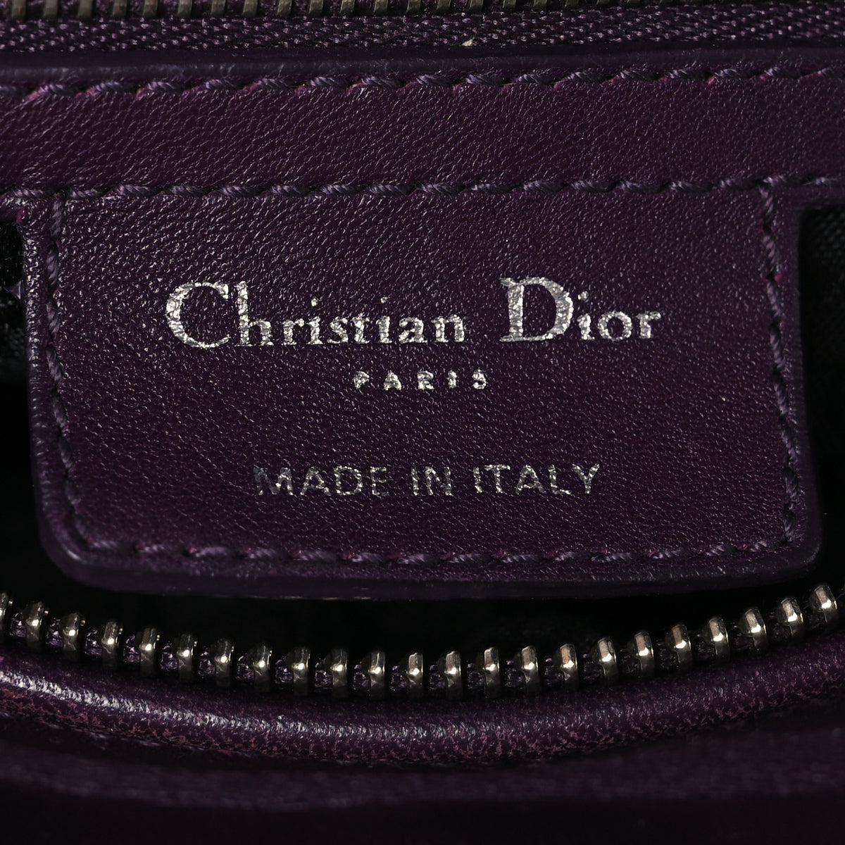 Christian Dior Lambskin Cannage Medium Lady Dior Purple 6 of 10