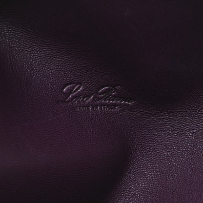Loro Piana Grained Calfskin L19 Extra Pocket Pouch Plum 6 of 11