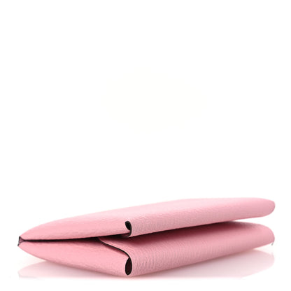 Hermes Chevre Mysore Calvi Duo Card Case Rose Sakura 4 of 9