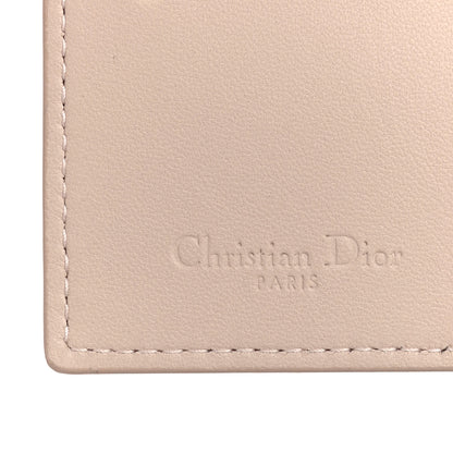 Christian Dior Lambskin Cannage Small Lady Dior Flap Card Holder Light Pink 8 of 10