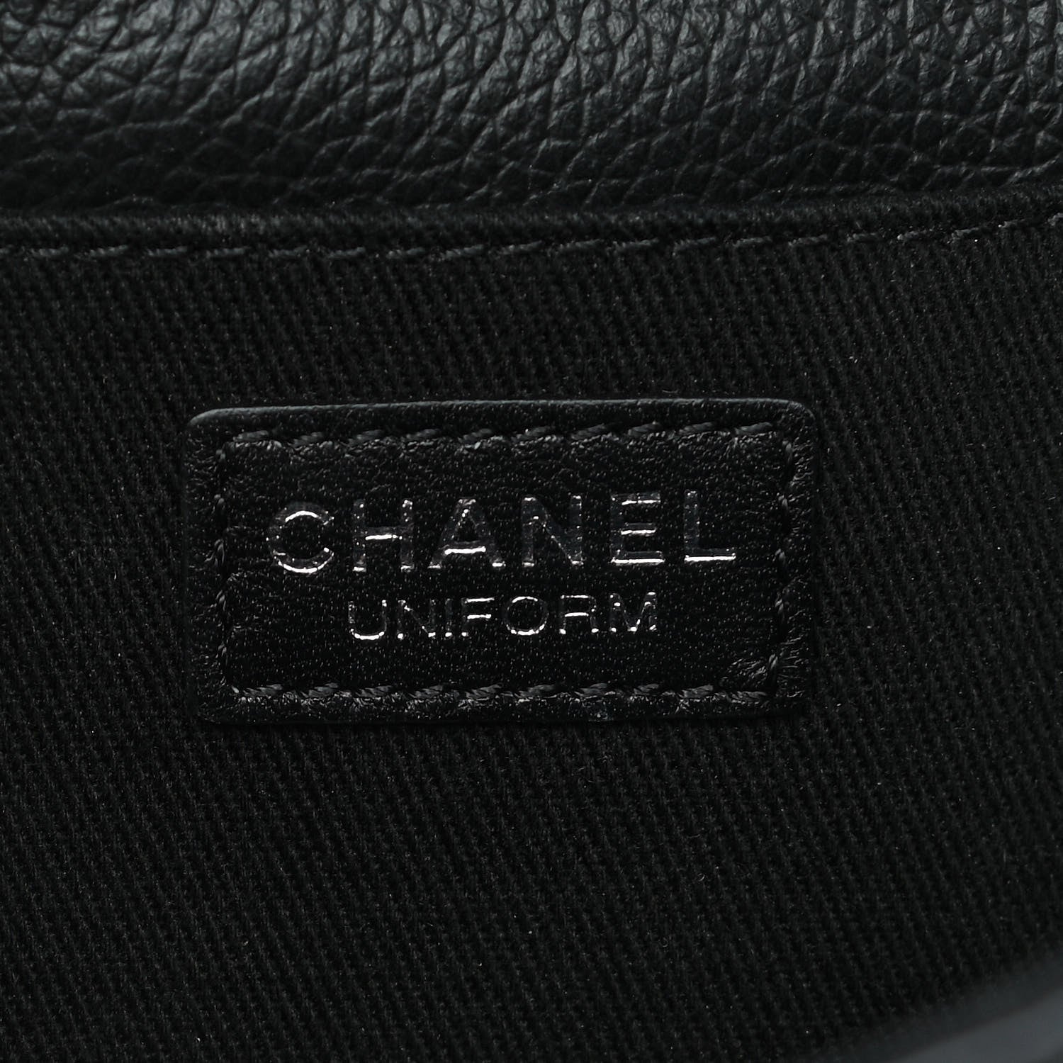 Chanel Grained Calfskin Quilted 2.55 Reissue Flap Belt Bag Clutch Black 7 of 8