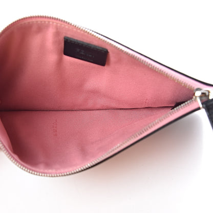 Fendi Vitello Elite Century Hypnoteyes Studded Zip Pouch Bubblegum Multicolor 5 of 7