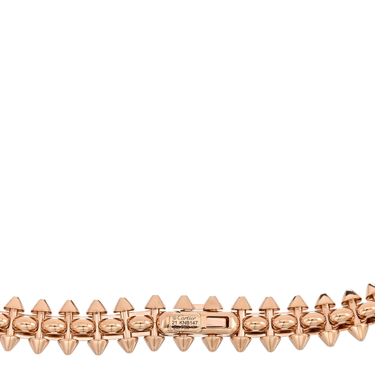18K Pink Gold MM Clash De Cartier Flexible Bracelet 21