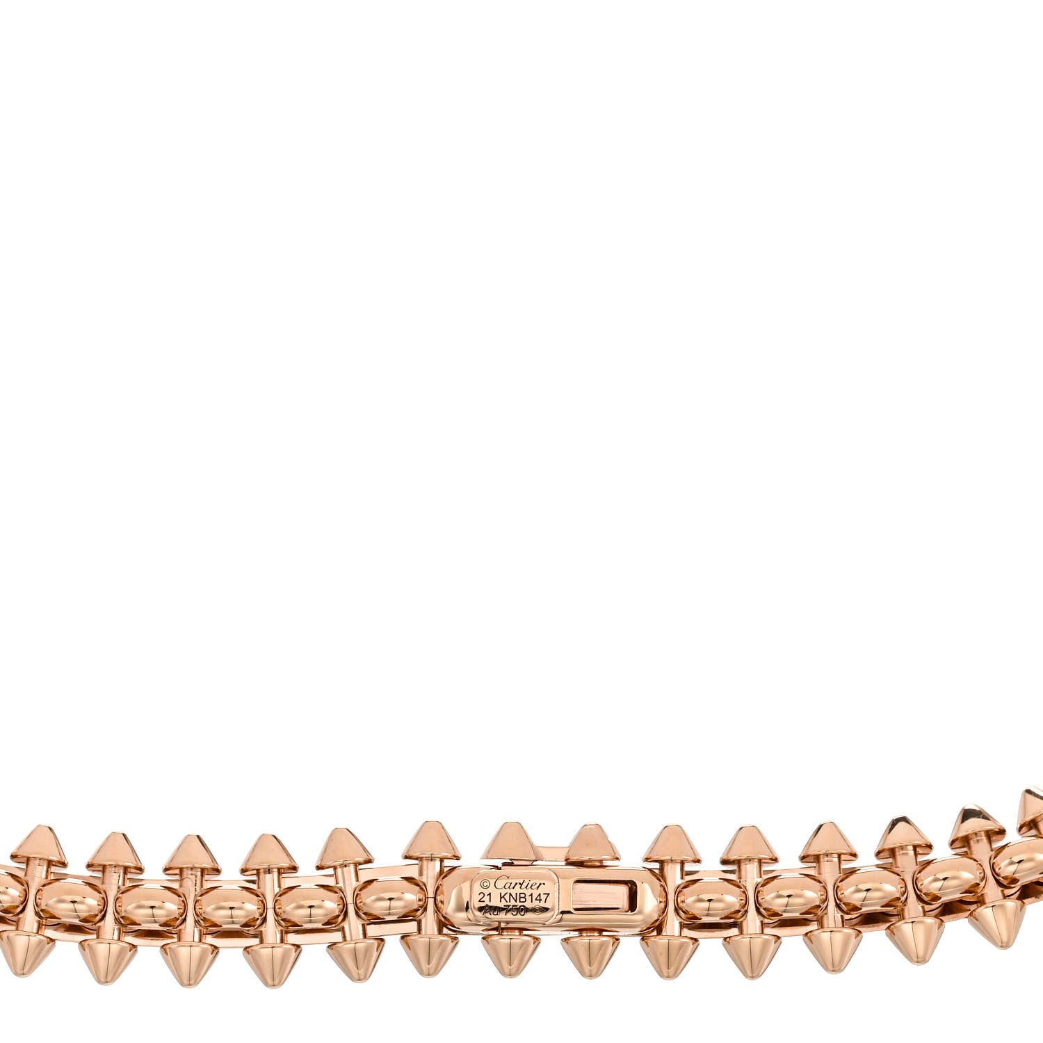 Cartier 18K Pink Gold MM Clash De Cartier Flexible Bracelet 21 3 of 4