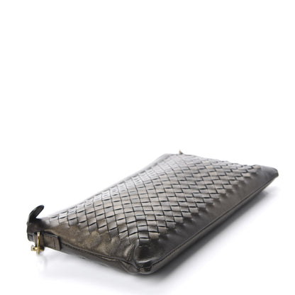 Bottega Veneta Nappa Intrecciato Biletto Chain Crossbody Dark Gold 4 of 10