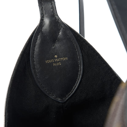 Louis Vuitton Monogram Flower Hobo Black 8 of 10