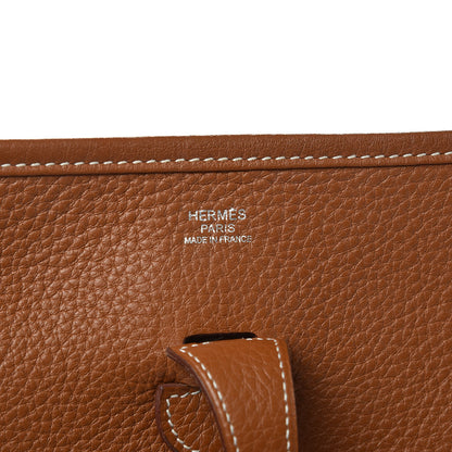 Hermes Taurillon Clemence Evelyne PM Gold 6 of 10