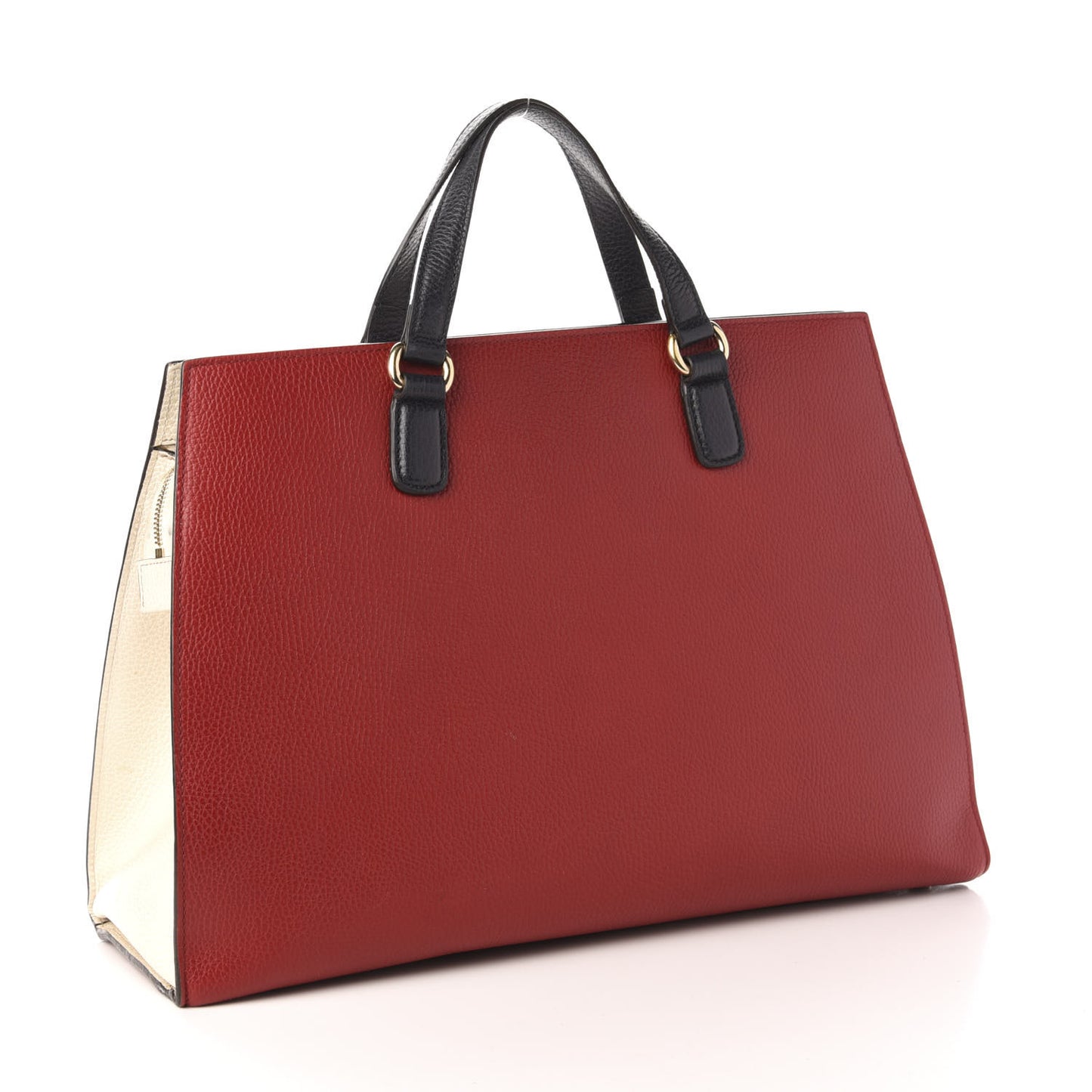 Dollar Calfskin Large Soho Top Handle Satchel Hibiscus Red Mystic White Blue