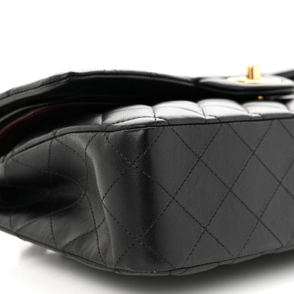 Chanel Lambskin Quilted Medium Double Flap Black 9 of 11