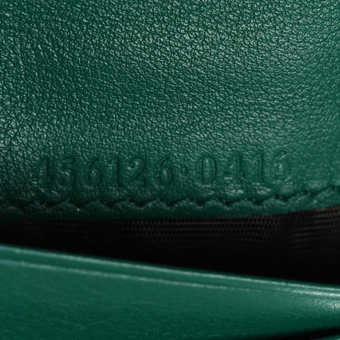 Snakeskin GG Marmont Card Case Green
