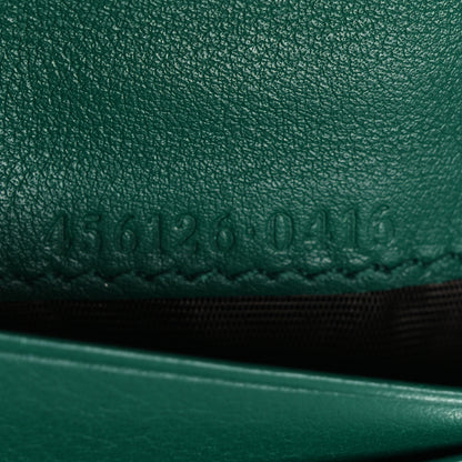 Gucci Snakeskin GG Marmont Card Case Green 7 of 11