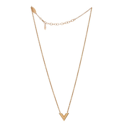 Louis Vuitton Essential V Necklace Gold 2 of 4