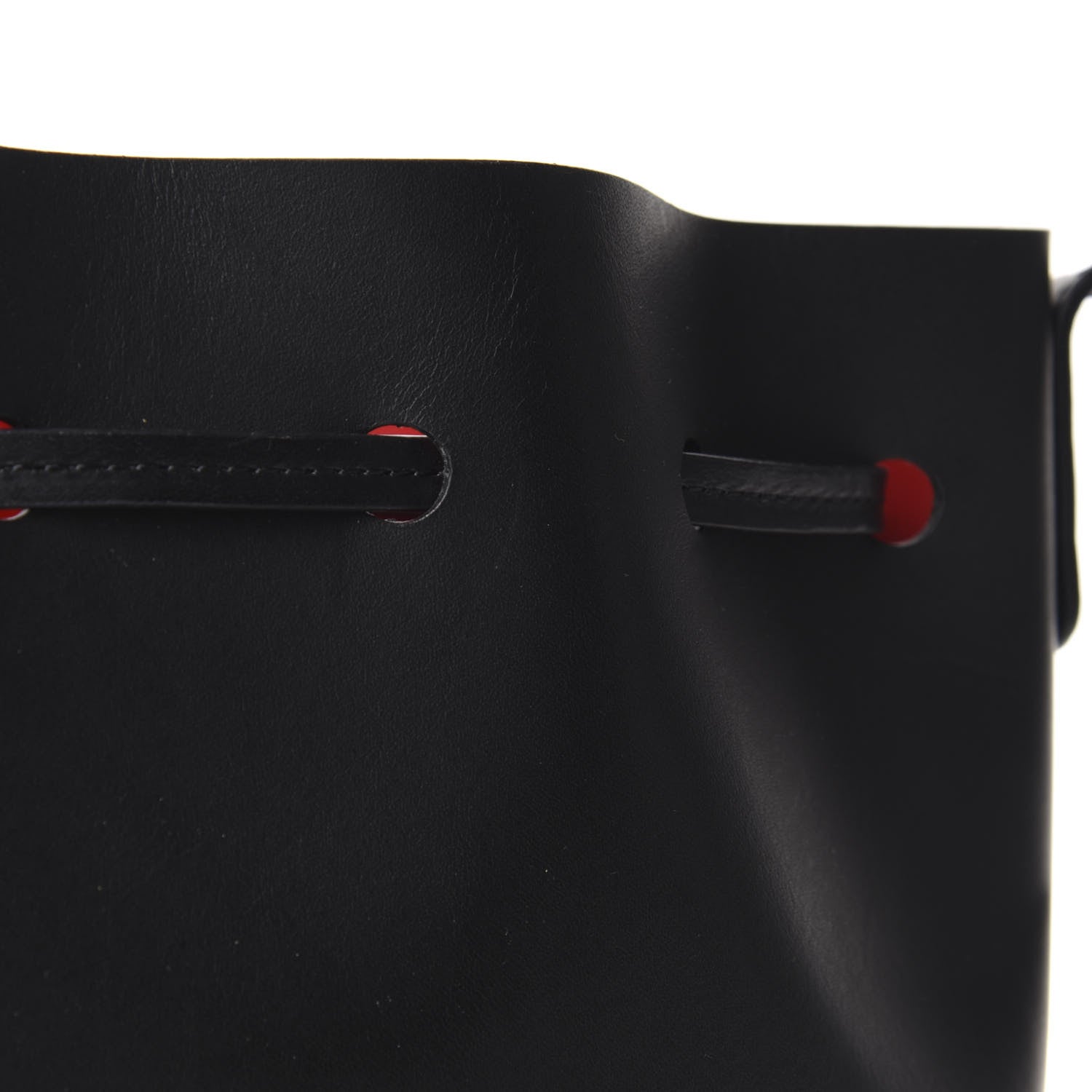 Mansur Gavriel Calfskin Mini Bucket Bag Black Flamma 10 of 10