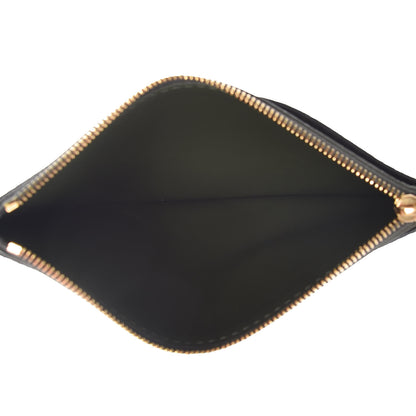 Burberry Metallic Hayes Goatskin D-Ring Zipper Coin Pouch Silver 5 of 8