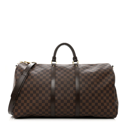 Louis Vuitton Damier Ebene Keepall Bandouliere 55 1 of 8