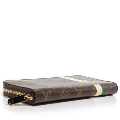 Louis Vuitton Monogram Groom Zippy Organizer Wallet Green 4 of 8