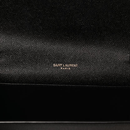 Saint Laurent Grain De Poudre Uptown Chain Wallet Black 6 of 12