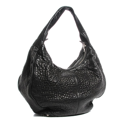 Alexander Wang Pebbled Lambskin Morgan Hobo Black Silver Hardware 3 of 7