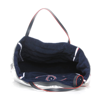 Chanel Reversible Airlines Tote Silver Navy 7 of 10