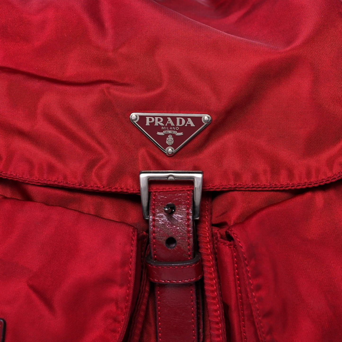 Tessuto Nylon Vela Medium Backpack Cerise