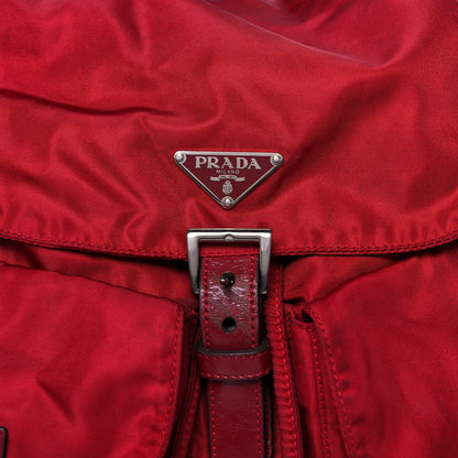 Prada Tessuto Nylon Vela Medium Backpack Cerise 6 of 12