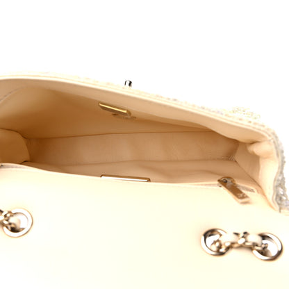 Chanel Shaded Sequin Mini Flap Light Green White Ecru 5 of 10