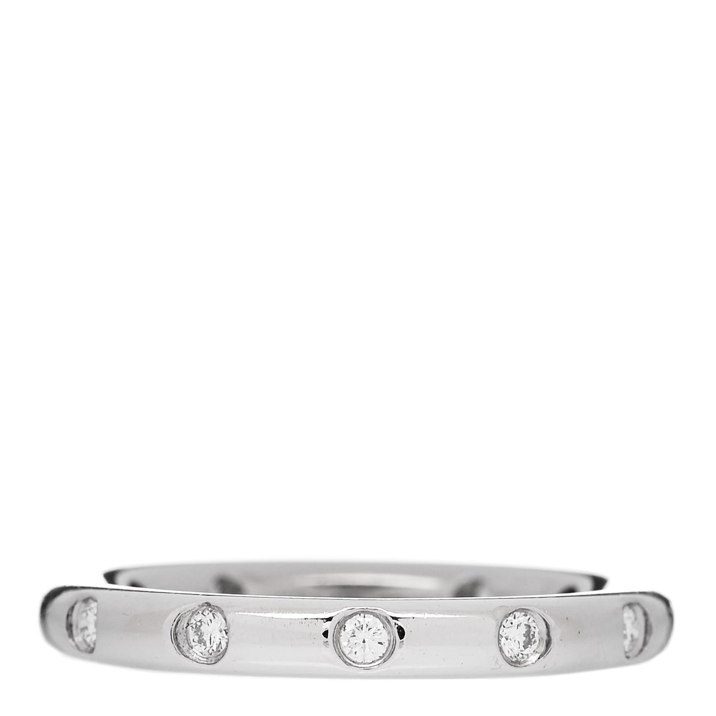 Platinum Diamond Bezet Band Ring 52 6