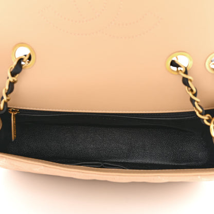 Chanel Caviar Quilted Medium CC Filigree Flap Beige Black 5 of 11