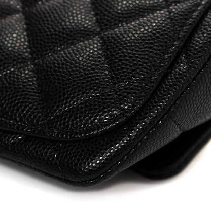 Chanel Caviar Quilted Glasses Case With Chain Black 13 of 14
