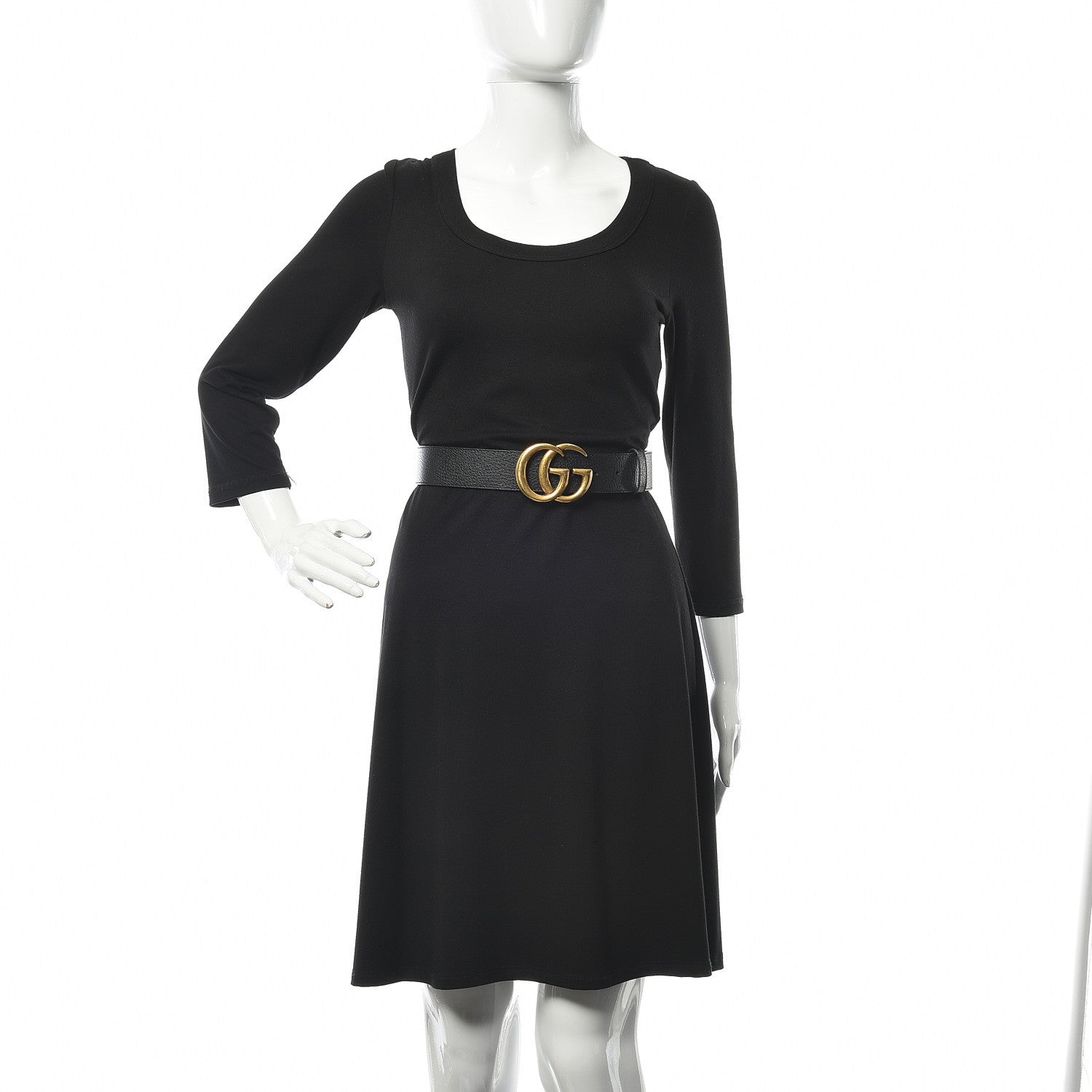 Gucci Textured Calfskin Double G 40mm Belt 90 36 Black 2 of 6